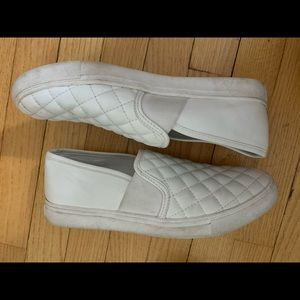 Steve Madden quilted leather slip on sneaker
